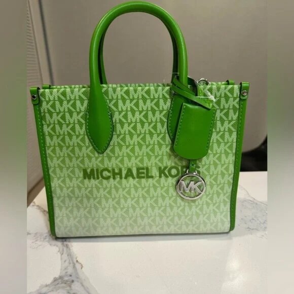 🍍 Michael Kors  Stunner Mirella Small Shopper Ombre Crossbody - NWT $448 MSRP - Picture 8 of 13